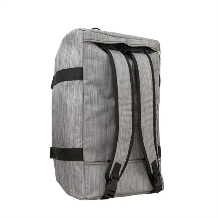 DUFFLE BAG GYM BAG grey- backside
