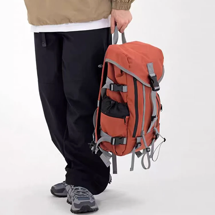 Casual daypack backpacks-orange side Casual daypack backpacks-orange side